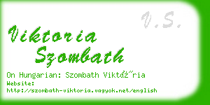 viktoria szombath business card